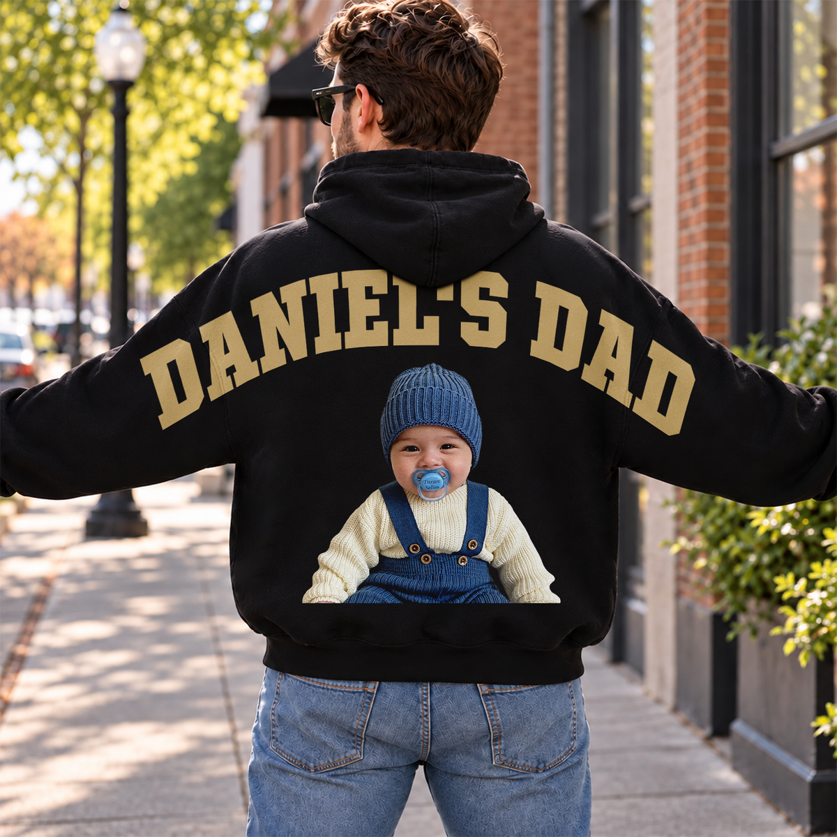Custom Photo & Name Dad Mom Shoulder to Shoulder Shirt CH07 180934