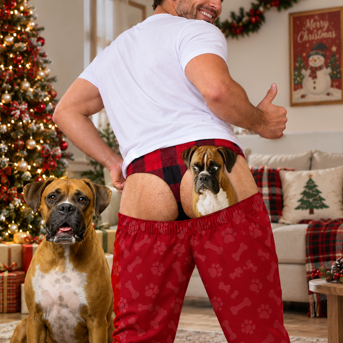 Custom Dog Photo Sweatpants And Pajamas Pants Gift For Pet Lovers HO82 903932