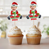 Custom Photo Santa Baby Christmas Cupcake Toppers LM32 893913