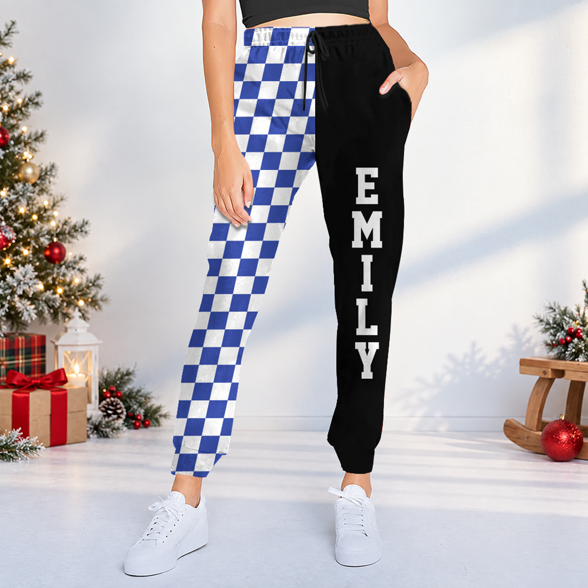 Custom Name Plaid Christmas Sweatpants Gift for Men & Woman LM32 670151