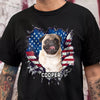 Custom Photo Dog Cat With American Flag Dark Shirt HA75 920656