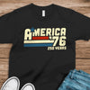 America 76 250 Years Retro Vintage 1776 2026 Patriotic 4th July Dark Shirt HA75 921546