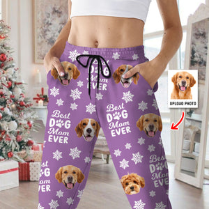 Custom Photo Best Dog Dad Dog Mom Paw Paw - Personalized Sweatpants Gift For Pet Lovers HO82 894380