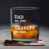 Personalized Dad Est. Grandpa Est. Whiskey Glass Father's Day Gifts LM32 669073