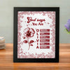Custom Name Letter And Flower Toile De Jouy Style God Says I Am Picture Frame LM32 895395