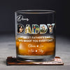 Custom Photo Dear Dad We Woof You Whiskey Glass CH07 895862