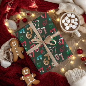 Gen A Six Seven - 67 Meme Christmas Gift Wrapping Paper LM32 897205