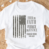 Charlie Kirk US Flag Bright Shirt HA75 644012