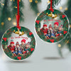 Custom Photo Family Bonds Are Unbreakable Glass Ornament Christmas Gift HA75 897194