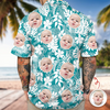 Custom Face Photo Tropical Aloha Hawaii Shirt LM32 669295