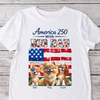 America 250 With Dog Mom, Dog Dad - Personalized Shirt HO82 901190