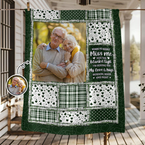 Custom Photo When You Miss Me Memorial Blanket TH10 896095