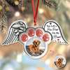 Custom Photo Paw In Heaven Dog Cat Memorial Acrylic Ornament Christmas HO82 894724