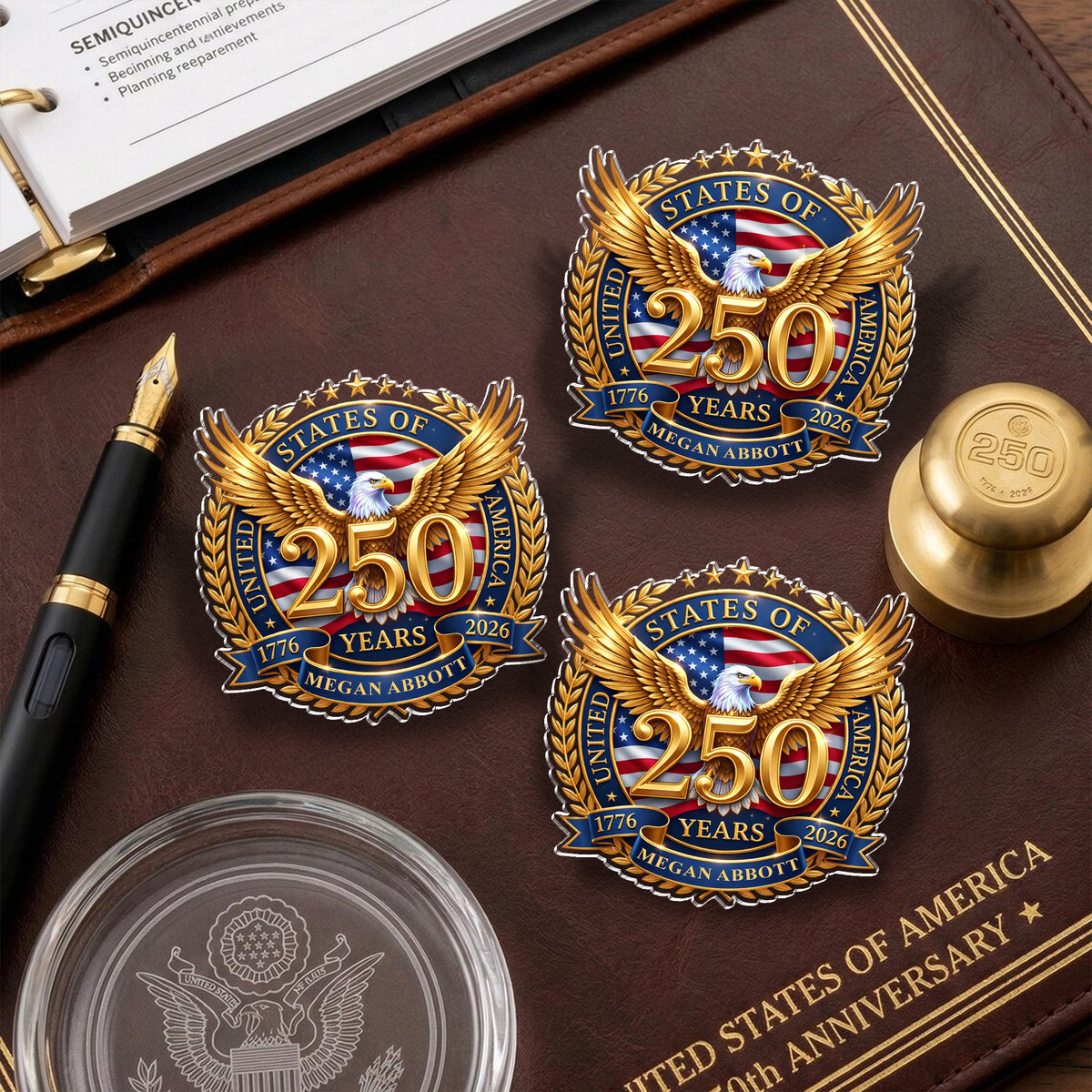 Custom Name United States Of America 1776-2026 250th Anniversary Acrylic Pin HO82 902272