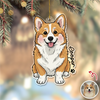 Custom Cute Dog Photo Portrait Christmas Decoration Acrylic Ornament LM32 895713