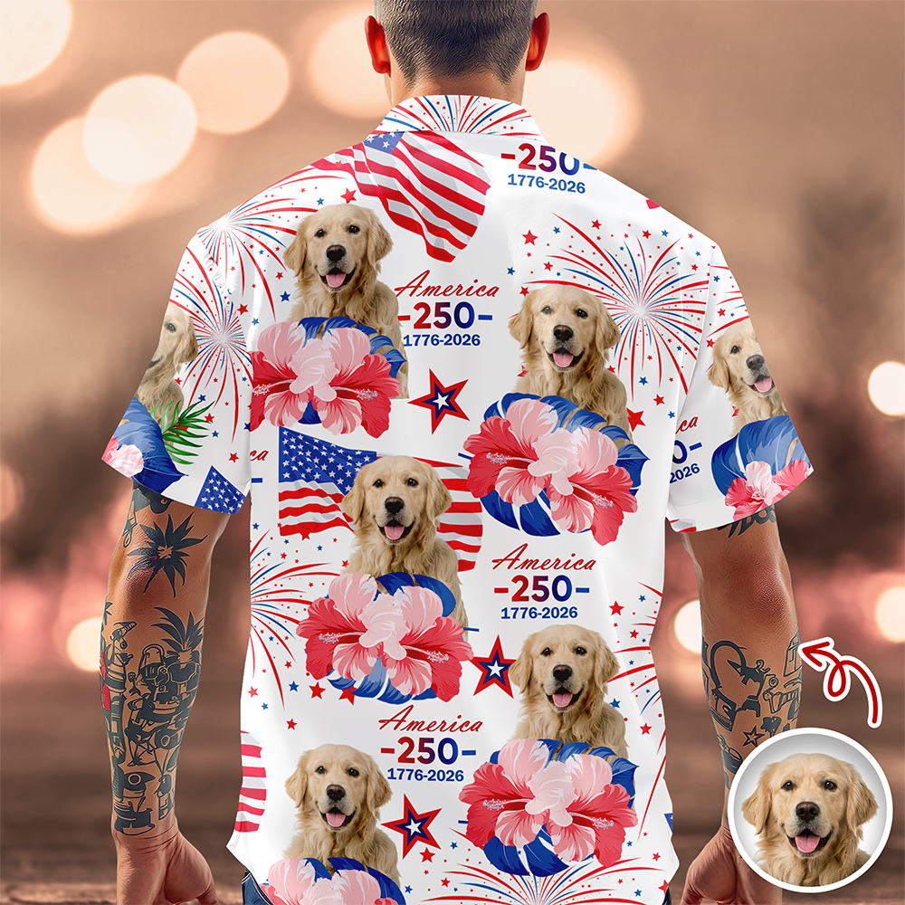 Custom Dog Photo Hawaii Shirt Gift For Pet Lovers TH10 169051