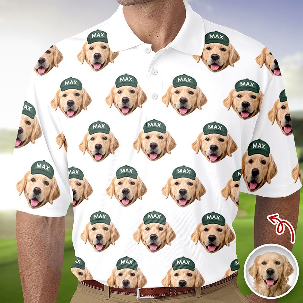 Custom Photo Dog Cat Pet Golf Polo Shirt Gift For Golfer, Golf Lovers, Dog Cat Lovers HA75 898582