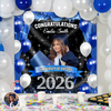 Custom Photo Class of 2026 Graduation Balloons Backdrop, Personalized Party Decor HO82 901876