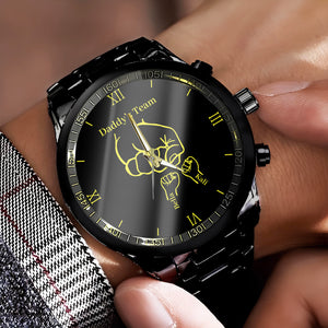 Daddy's Team Fist Bump Dad And Kids Men's Watch Gift For Father's Day HO82 893762