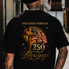 One Nation Under God 250 Years 250th Anniversary USA Birthday Patriotic Back Shirt HA75 920934