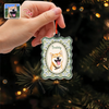 Custom Photo Cute Dog Cat Vintage Frame Acrylic Ornament, Christmas Keepsake for Pet Lovers HA75 919414