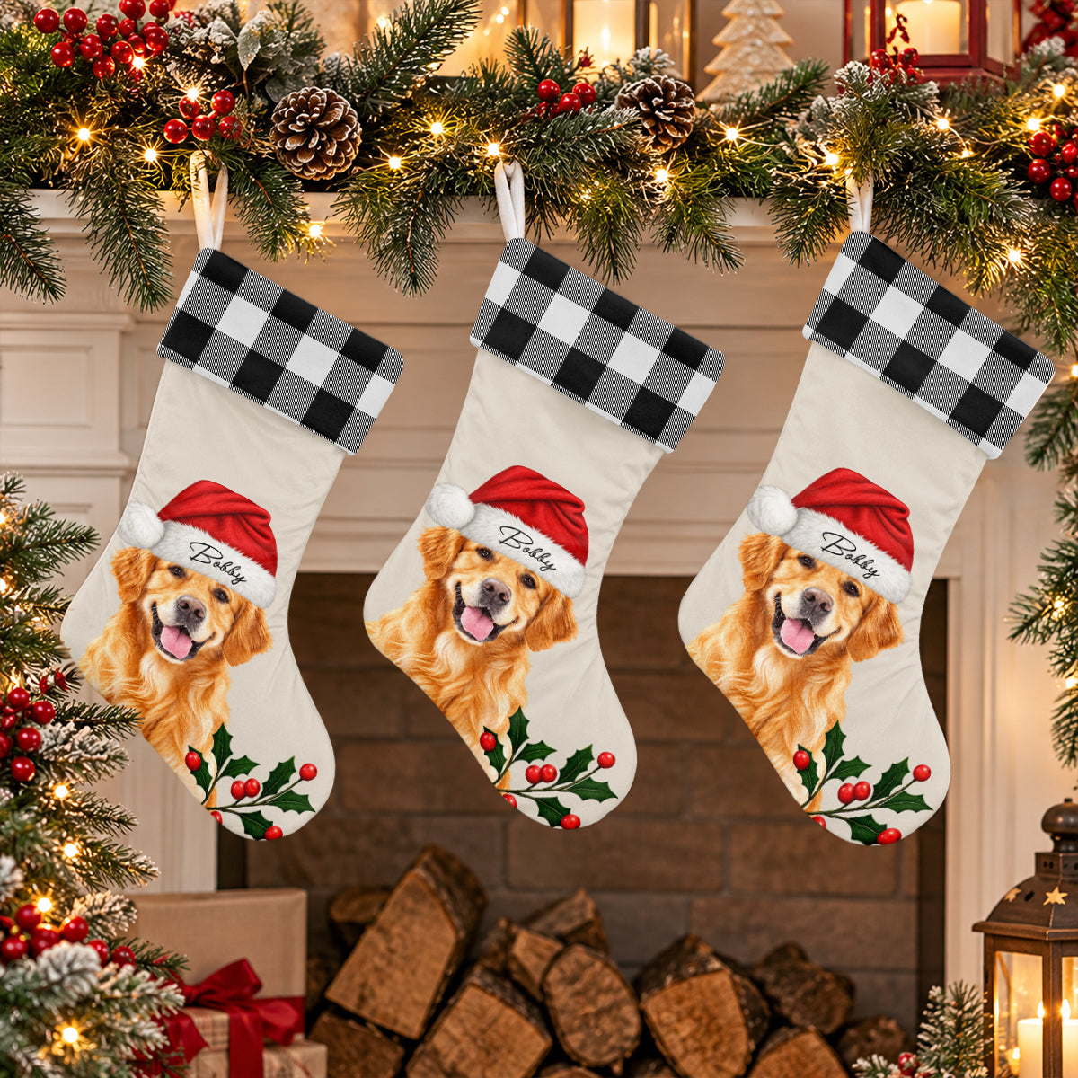 Personalized Dog Cat Photo Christmas Stocking Gift for Dog Cat Lovers HO82 903892