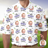 Personalized Best Dad By Par Stick Figures Kid Polo Shirt Gift For Golfer, Golf Lovers HO82 900818