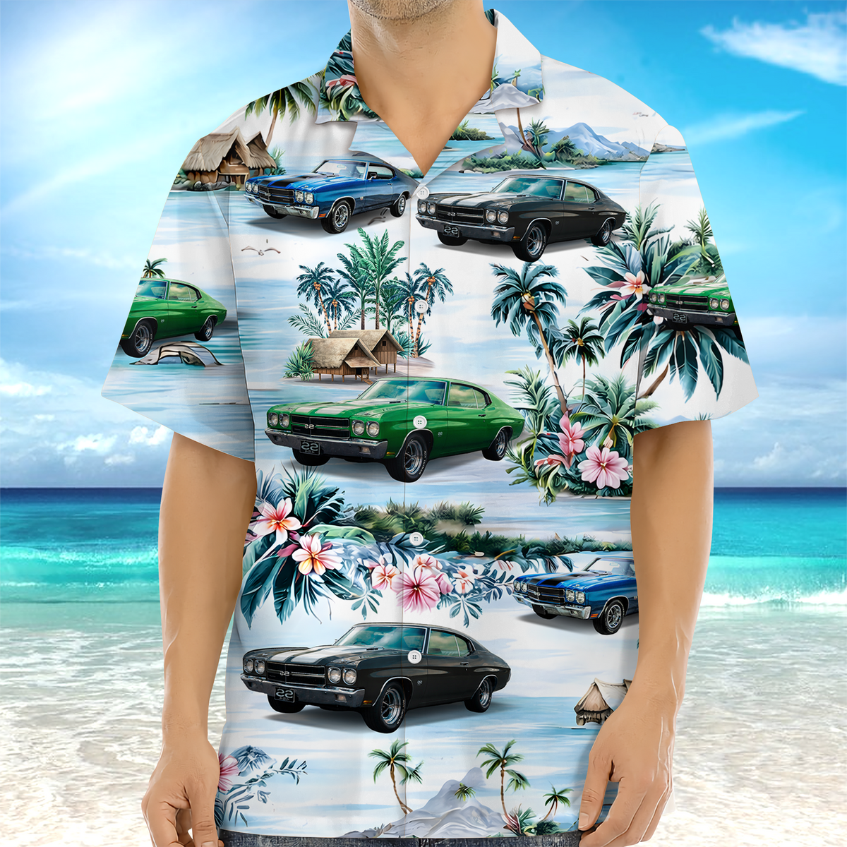 Custom Car Photo Aloha Hawaiian Shirt - Gift for Car Enthusiasts TH10 169463