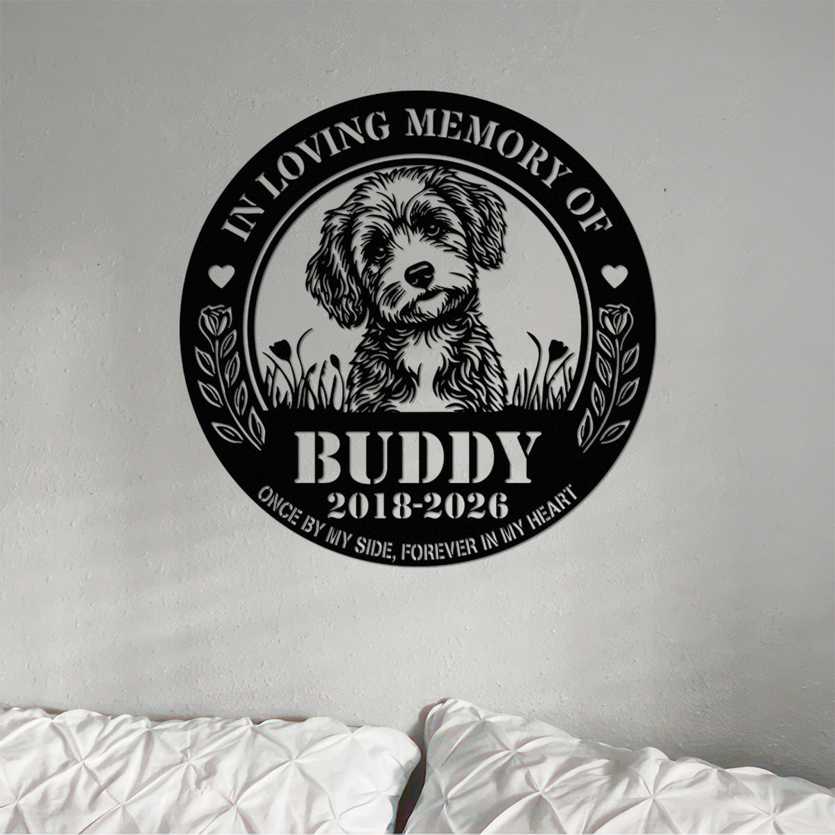 Custom Dog Photo Memorial Metal Sign Gift For Dog Lover HA75 920020