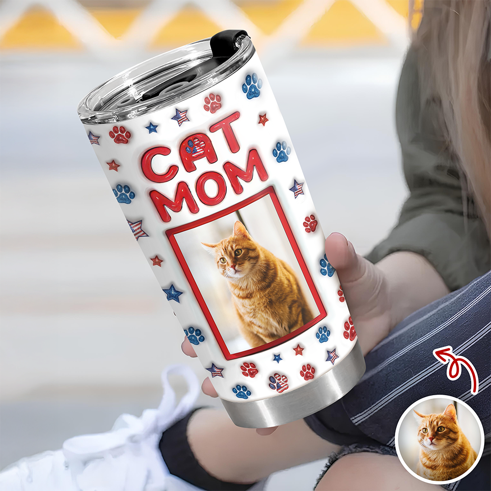 Custom Photo Dog Personalized 3D Inflated Effect Fat Tumbler Gift for Dog Lovers HA75 920402