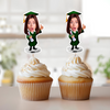 Custom Graduation Photo Acrylic Cupcake Topper Gifts For Graduation HO82 901400