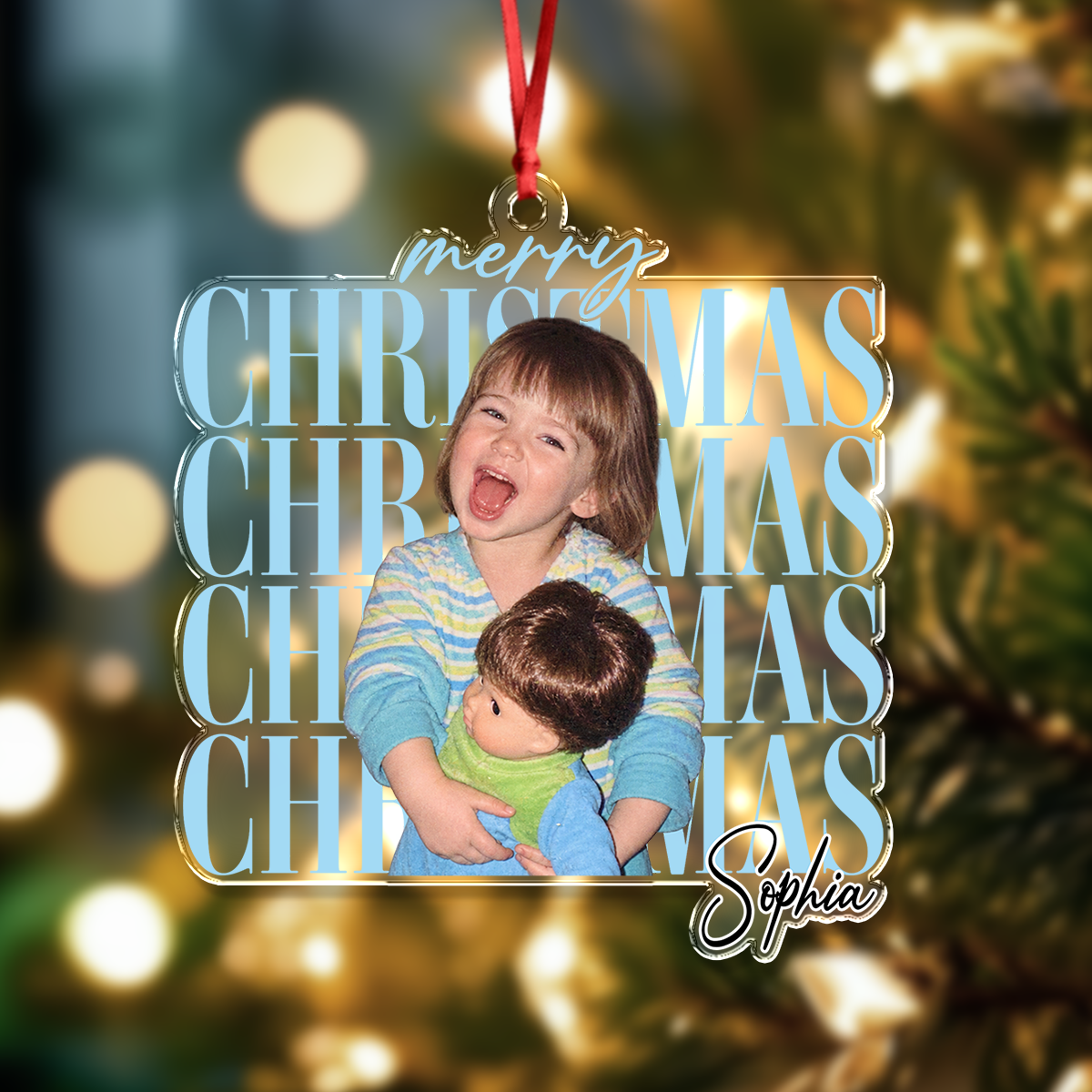 Personalized Kids Christmas Ornament - Acrylic Keepsake Gift LM32 670315