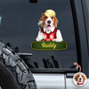 Custom Cute Dog Cat Photo Car Window Decal Sticker - Gift for Golfers HA75 921178