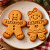 Custom Name Gingerbread Christmas Shaped Cookie Stamp TH10 171495