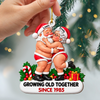 Personalized Growing Old Together Couple Wood Ornament, Christmas Keepsake HA75 919510