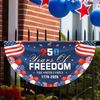 Custom Family Name 250 Years Of Freedom Non-Pleated Fan Flag TH10 169333