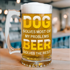 Custom Photo Best Dog Dad Ever Dog Father Print Glass Beer Mug HO82 893682