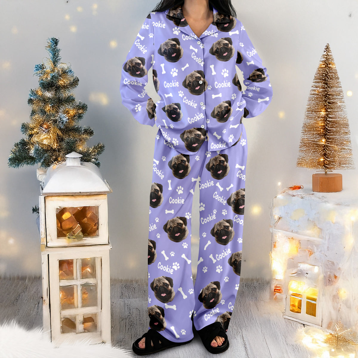 Custom Pet Photo Pajamas Gift For Pet Lovers CH07 896488