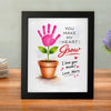Personalized You Make My Heart Grow Handprint Flower Keepsake Picture Frame HO82 901592
