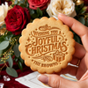 Custom Family Name Wishing You A Joyful Christmas Cookie Stamp HA75 919612