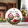 Personalized Pet Christmas Ceramic Ornament - Custom Dog Cat Xmas Keepsake Gift TH10 171299