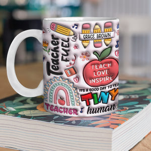 Custom Name Gift For Teacher 3D Inflated Effect Mug TH10 894213