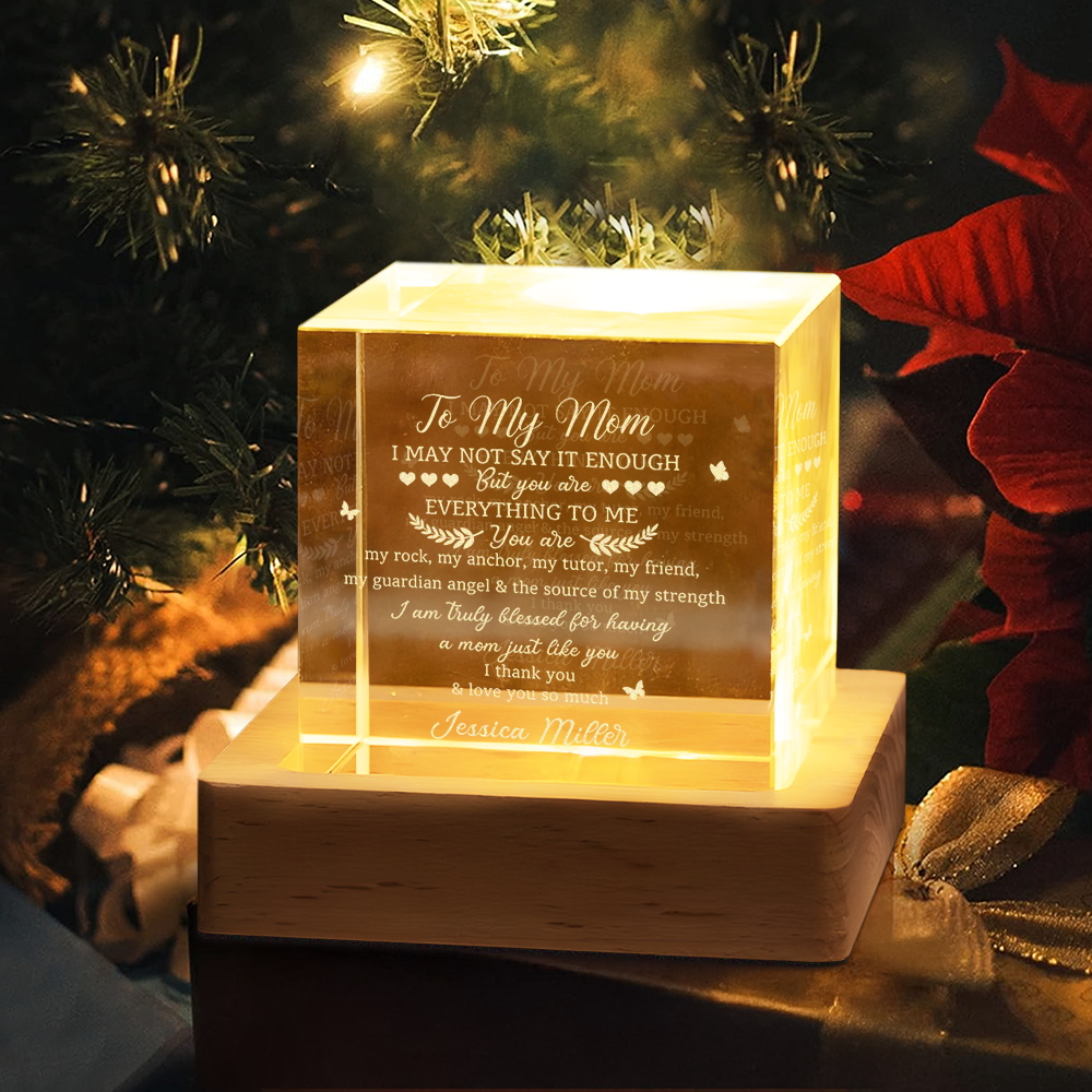 Custom Name You Are Everything To Me Engraved Crystal, Gifts for Mom from Daughter or Son HO82 901406