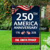 Custom Family Name 250th Anniversary 1776-2026 America Garden Flag HA75 920344