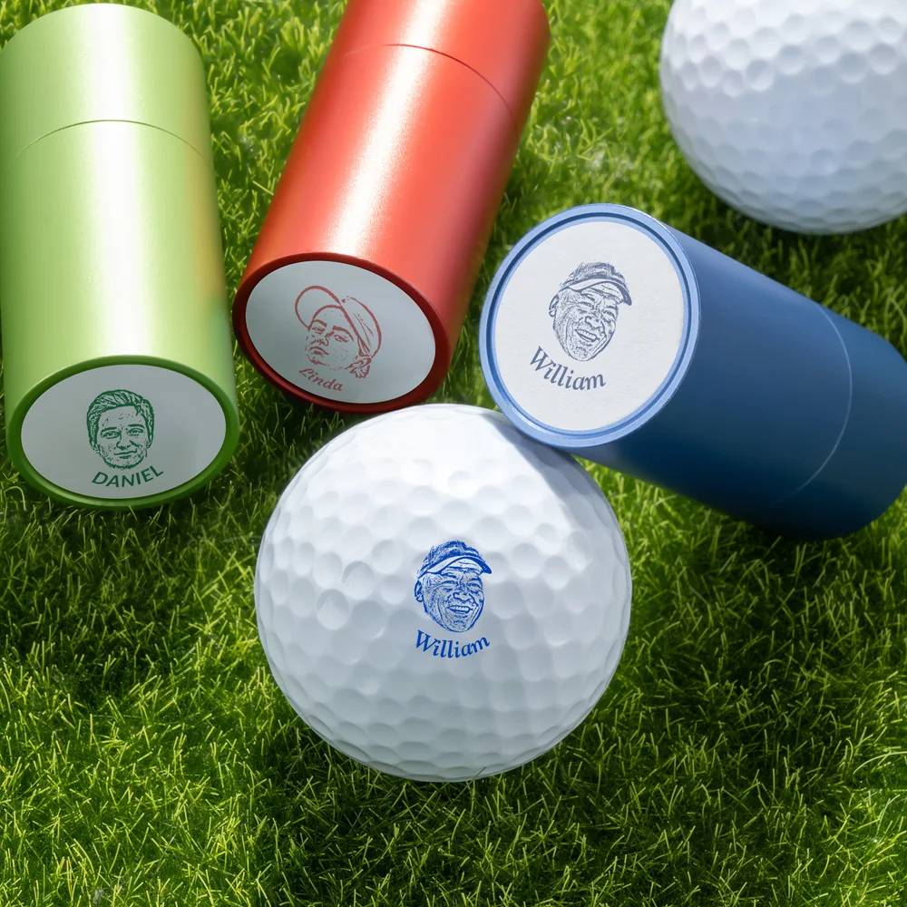 Make Every Swing Unique With Your Face and Name - Personalised Golf Ball Stamp HO82 900618