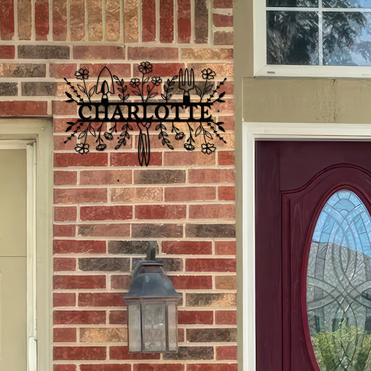 Custom Name Grandma's Garden Monogram Metal Sign Gift for Gardener, Metal Yard Decor LM32 899243