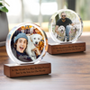 Custom Photo To Me You Are The World Dog Dad Round Acrylic Frame Block CH07 896036