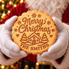 Custom Family Name Merry Christmas Cookie Stamp CH07 181108