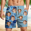 Custom Funny Face Tropical Floral Hawaiian Beach Shorts CH07 911562