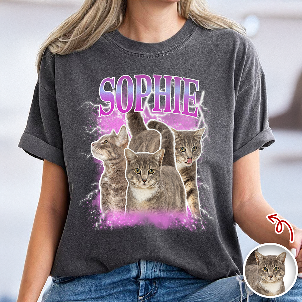 Custom Cat Photo Vintage Comfort Shirt TH10 896147